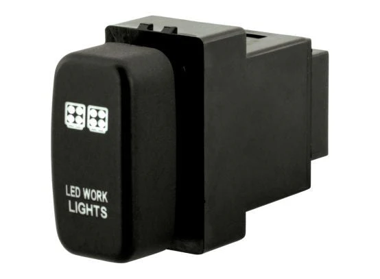 Hulk 4X4 - SWITCH PUSH BUTTON ON / OFF OE RPL 12V WORK LIGHT GREEN - Image 2
