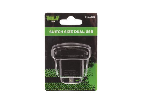 Hulk 4X4 - SWITCH SIZE DUAL USB 4.8a TOTAL 2.4a EACH PORT BLUE LED - Image 7