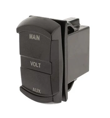Hulk 4X4 - SWITCH SIZE DUAL VOLTMETER 10-60v BLUE LED - Image 3