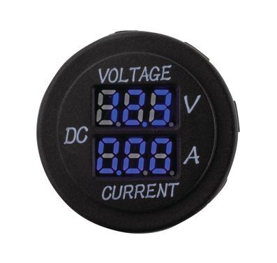 Hulk 4X4 - VOLTMETER & AMMETER 5-30v & 0-10a RANGE BLUE LED 29mm DIA - Image 2