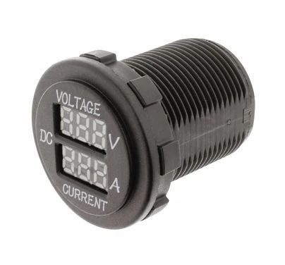 Hulk 4X4 - VOLTMETER & AMMETER 5-30v & 0-10a RANGE BLUE LED 29mm DIA - Image 3