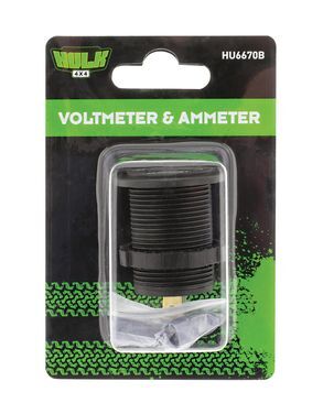Hulk 4X4 - VOLTMETER & AMMETER 5-30v & 0-10a RANGE BLUE LED 29mm DIA - Image 6