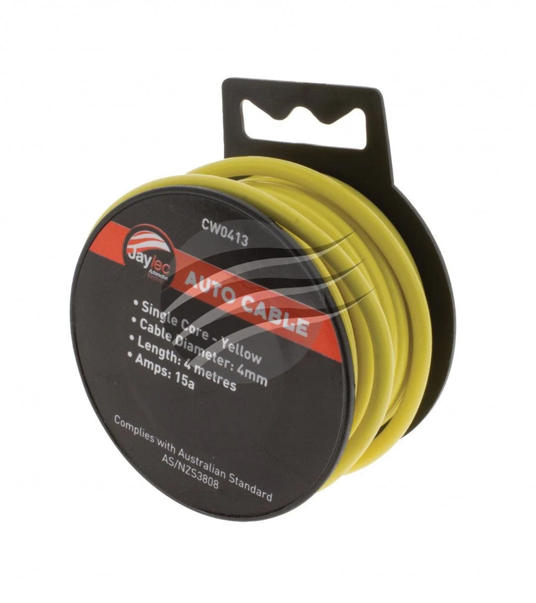 Jaylec - 4mm Single Core Cable Yellow 4 Metres & 15 Amps - Image 2