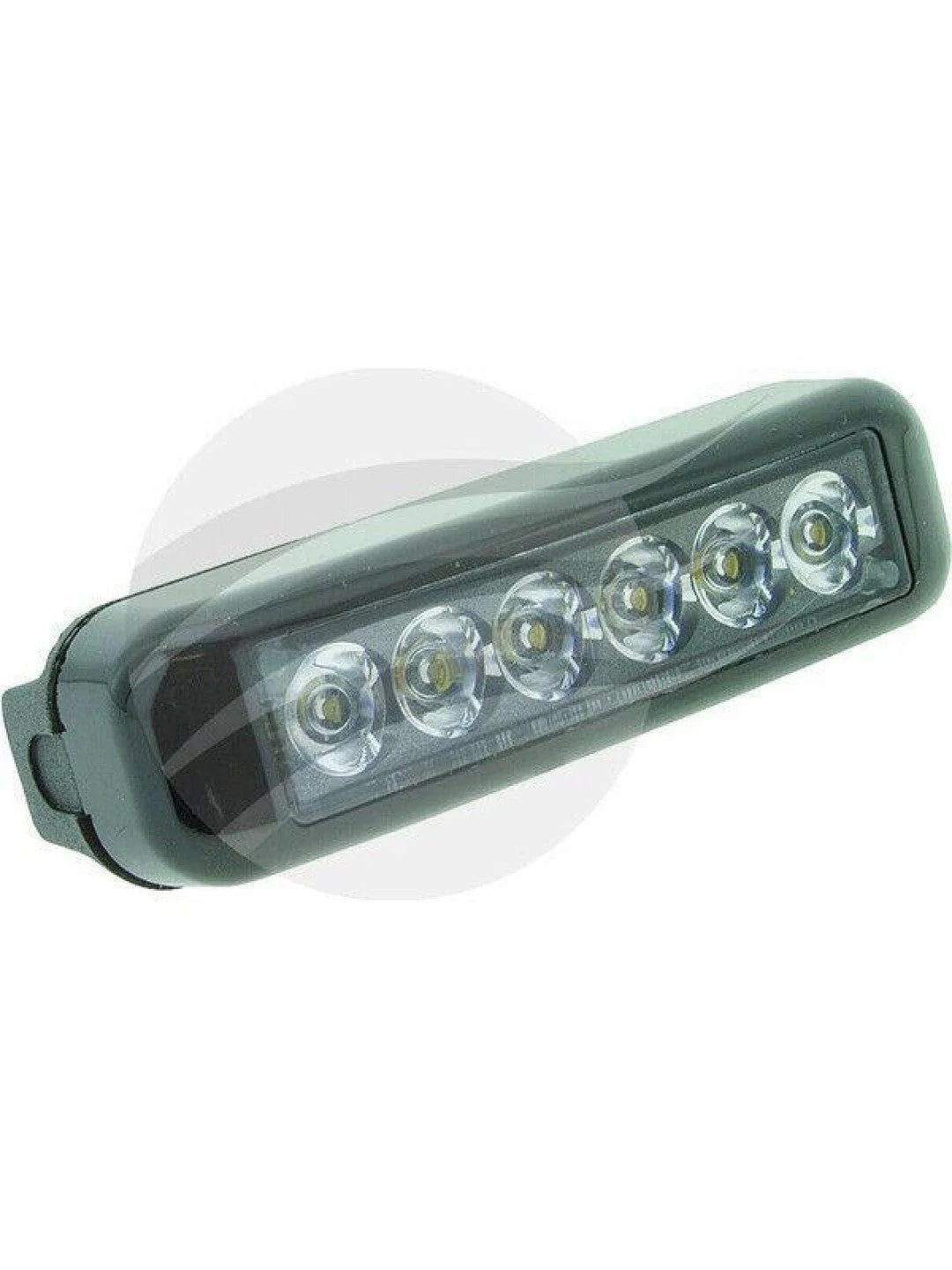 Jaylec - Amber 6 Module LED Emergency Lamp 12/24 Volts Black Housing 3" Lead