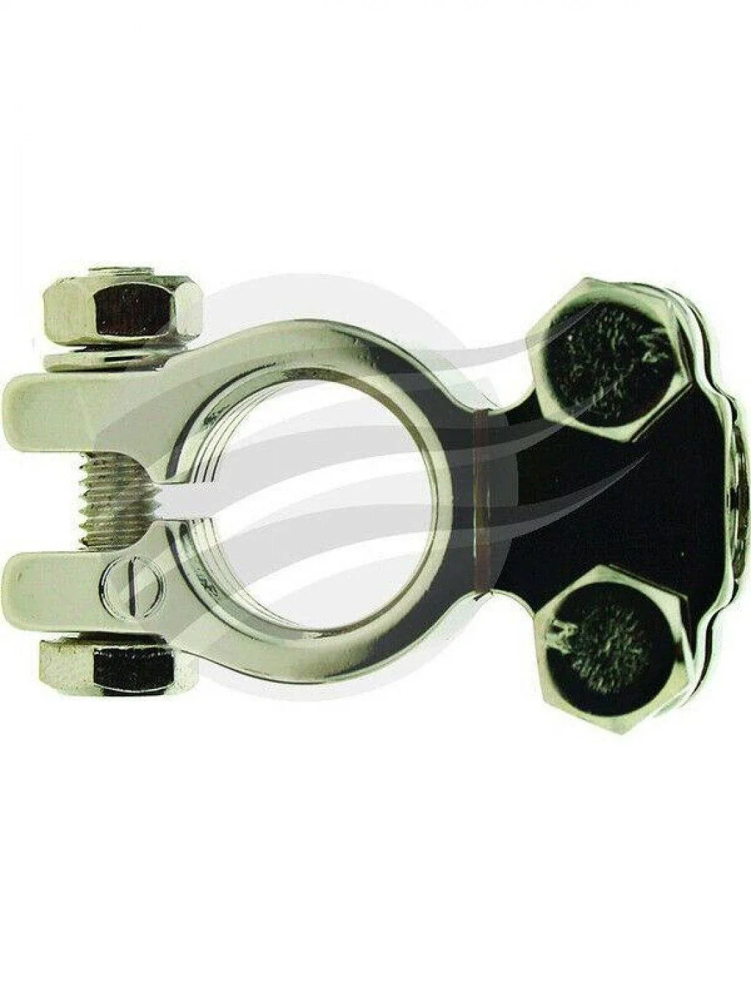 Jaylec - Battery Terminal Neg 1 BS Saddle Solid Brass Nickel