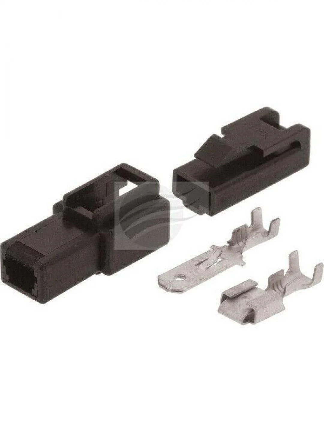 Jaylec - Pack Of 1 Qc Connector Housing Kit 1 Pole Black Male Female