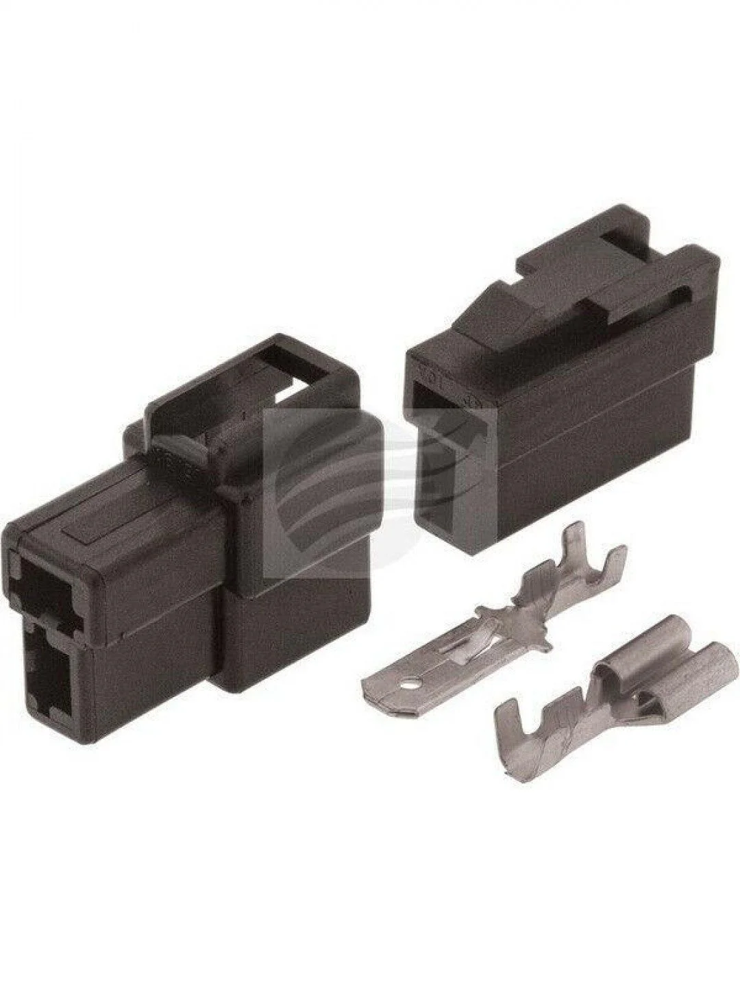 Jaylec - Pack Of 1 Qc Connector Housing Kit 2 Pole Black Male Female