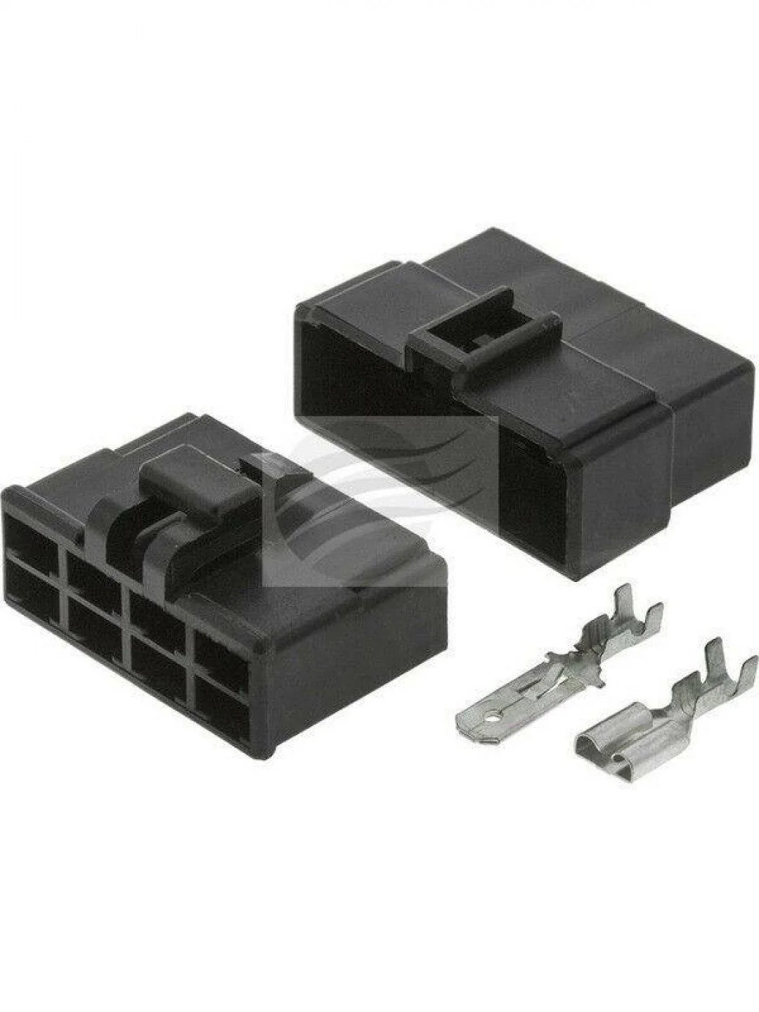 Jaylec - Pack Of 1 Qc Connector Housing Kit 8 Pole Black Male Female