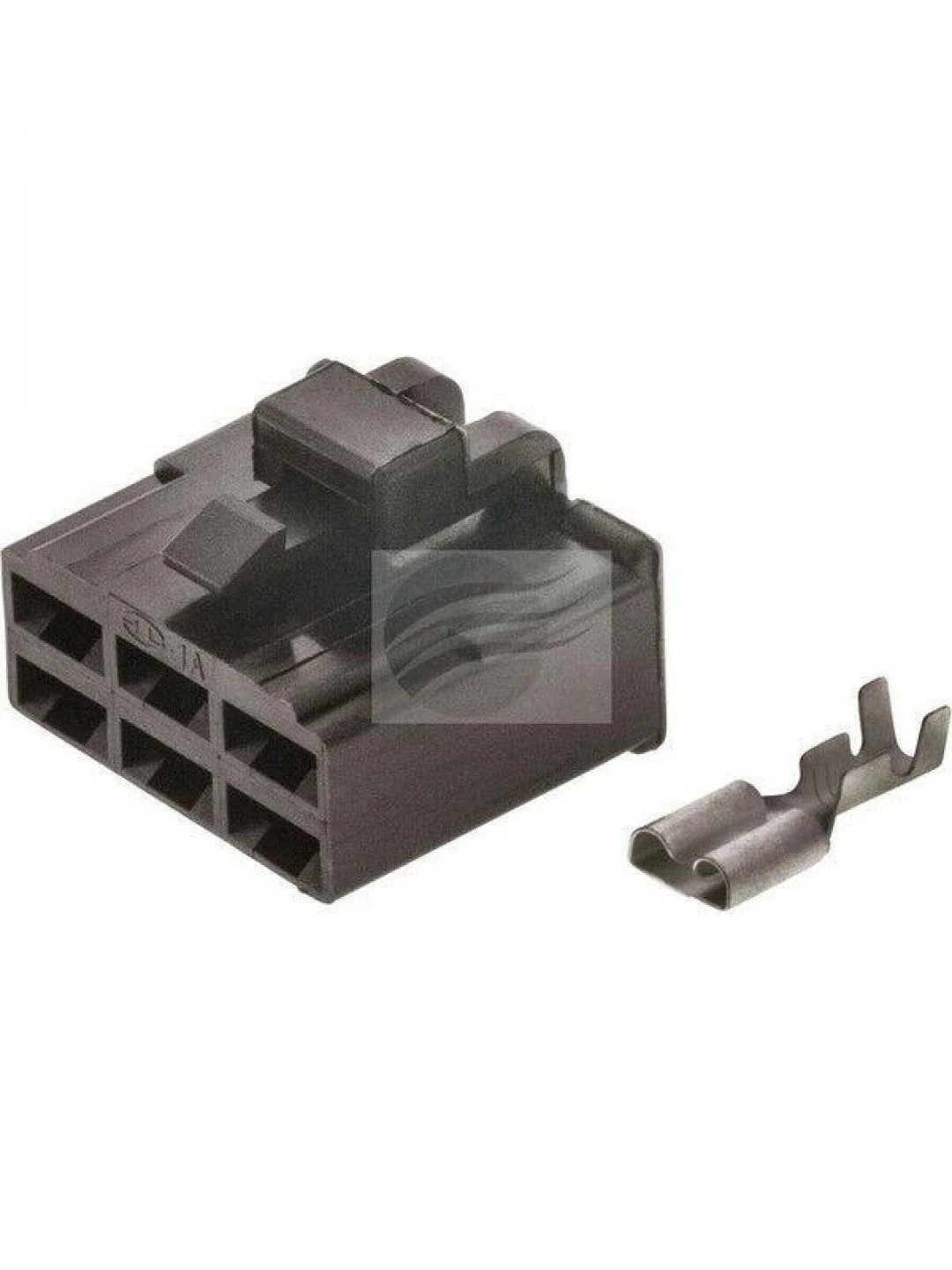 Jaylec - Pack Of 10 Qc Connector Housing Terminals Female 6 Way Black