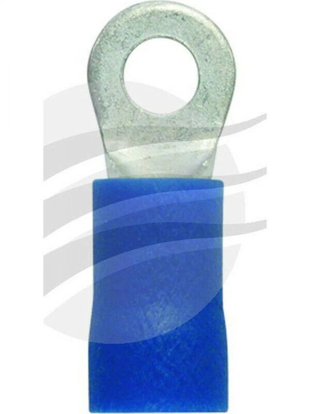 Jaylec - Pack Of 10 Ring Terminal 3mm Insul Pvc Std Crimp Blue Use