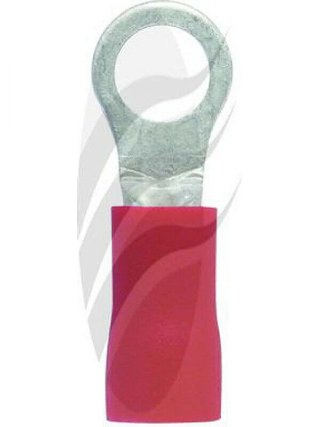 Jaylec - Pack Of 10 Ring Terminal 4mm Insul Pvc Std Crimp Red