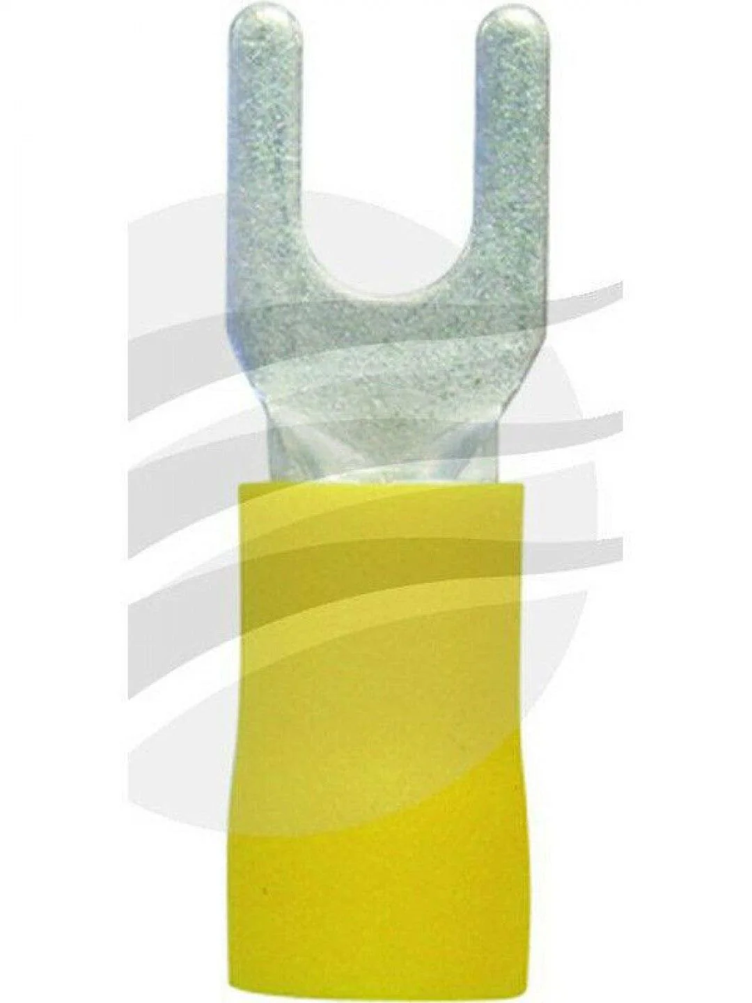 Jaylec - Pack Of 50 Spade Terminal 4mm Insul Pvc Copper Sleeve Double Crimp
