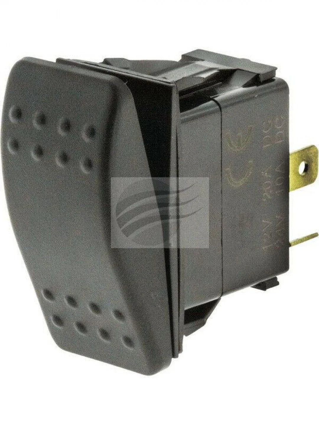 Jaylec - Rocker Switch On Off 12/24 Volts 20 Amps Spst 2 Blade Terms Mount Open