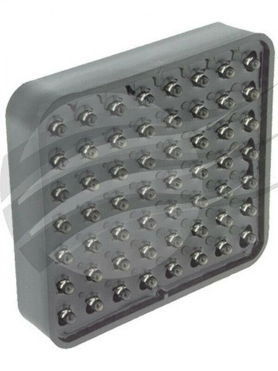 Jaylec - Square Red LED Rainlight 12 Volts Fia Approved 100mm X 92mm Rain Light