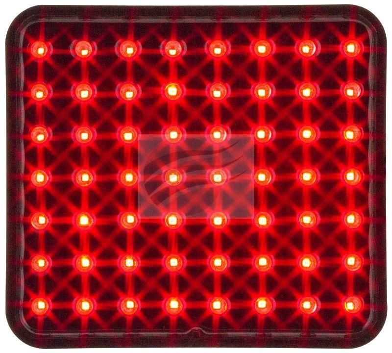 Jaylec - Square Red LED Rainlight 12 Volts Fia Approved 100mm X 92mm Rain Light - Image 2