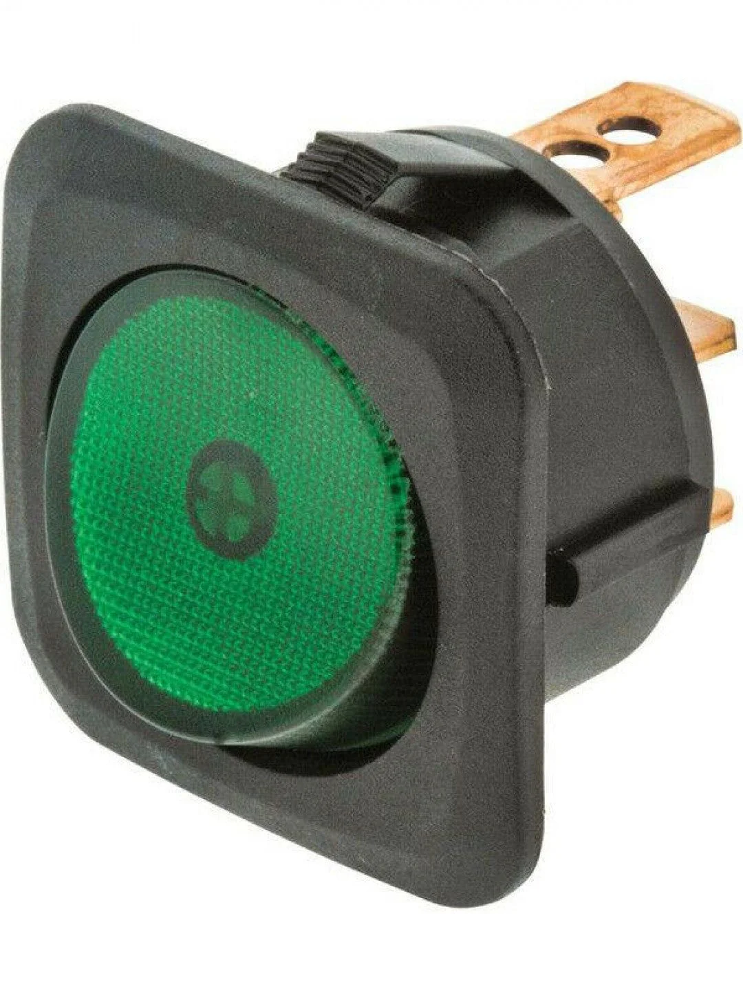 Jaylec - Switch Rocker On Off Green 12/24 Volts 25 Amps @ 12 Volts 12.5 Amps @24 Volts Mounting
