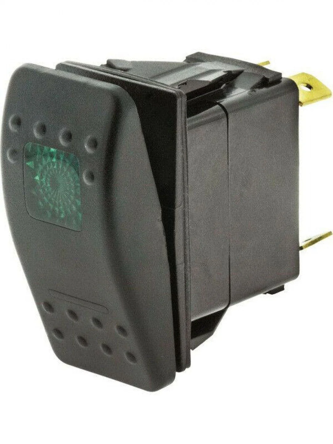 Jaylec - Switch Rocker Sealed On Off 12/24 Volts 20 Amps @ 12 Volts 10 Amps @24 Volts Green LED