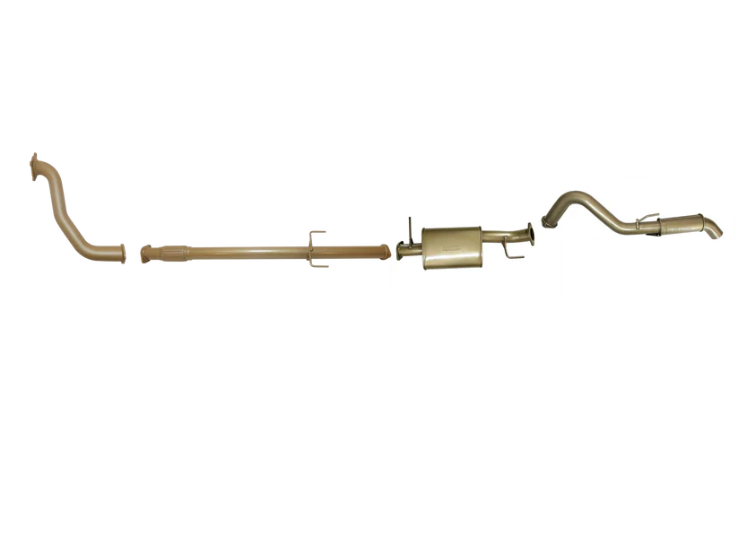 Pacemaker King Brown | Single 3" Turbo Back Exhaust with Muffler & Resonator | Mitsubishi Triton ML 3.2L TD | KB9100-XXMR