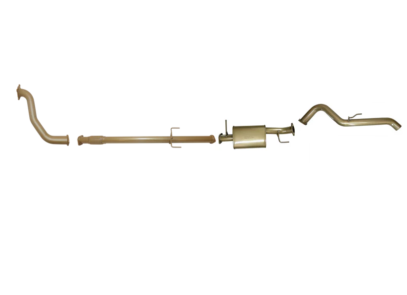Pacemaker King Brown | Single 3" Turbo Back Exhaust with Muffler | Mitsubishi Triton ML 3.2L TD | KB9100-XXMX