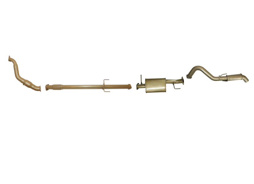 Pacemaker King Brown | Single 3" Turbo Back Exhaust with Cat & Muffler | Mitsubishi Triton ML MN 2.5L TD | KB9105-XCMR