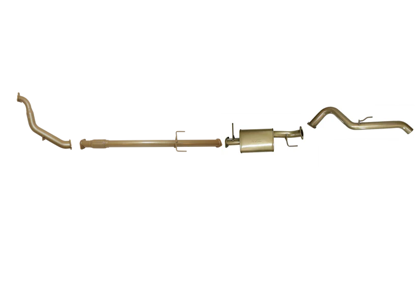 Pacemaker King Brown | Single 3" Turbo Back Exhaust with Muffler | Mitsubishi Triton ML MN 2.5L TD | KB9105-XXMX