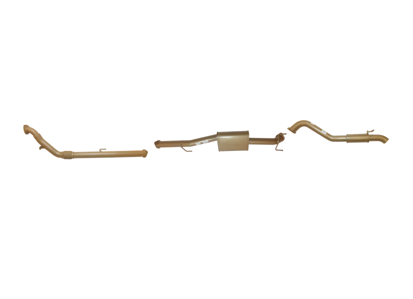 Pacemaker King Brown | Single 3" Turbo Back Exhaust with Centre & Rear Mufflers | Toyota Hilux 150 | KB12110-XXMR