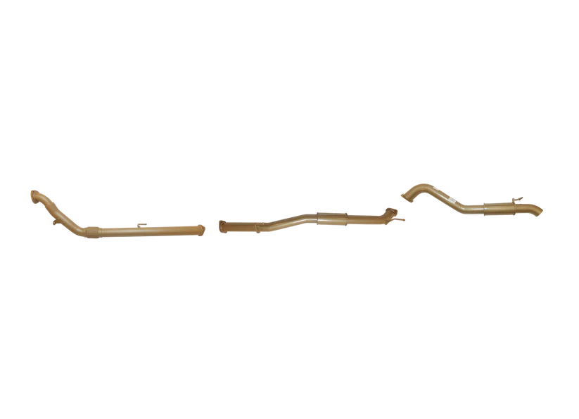 Pacemaker King Brown | Single 3" Turbo Back Exhaust with Centre & Rear Resonators | Toyota Hilux 150 Series | KB12110-XXRR