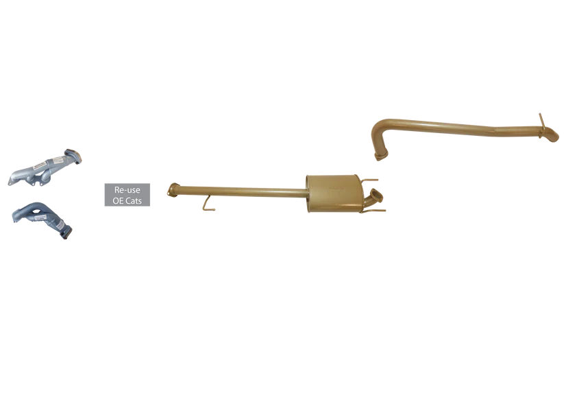 Pacemaker King Brown | 2.5" Exhaust & Headers Kit | Toyota Hilux 150 Series 4.0L V6 Petrol 2005-9/2015 | KB12115-HXMX