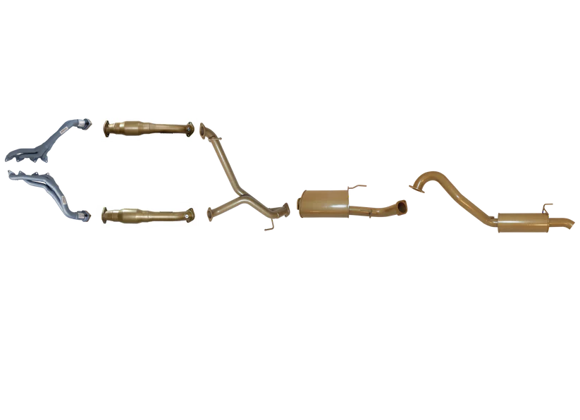 Pacemaker King Brown | Single 3" Exhaust, Headers & Cats | Toyota Landcruiser 100 Series V8 4.7L 1998-2008 | KB12028-HCMR