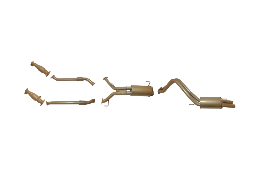 Pacemaker King Brown | Twin 2.5" Turbo Back Exhaust with Cats & Mufflers | Toyota LandCruiser 200 Series 2008–09/2015 | KB12030-XCMR