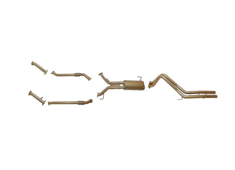 Pacemaker King Brown | Twin 2.5" Turbo Back Exhaust with Centre Muffler | Toyota LandCruiser 200 Series 2008–09/2015 | KB12030-XXMX