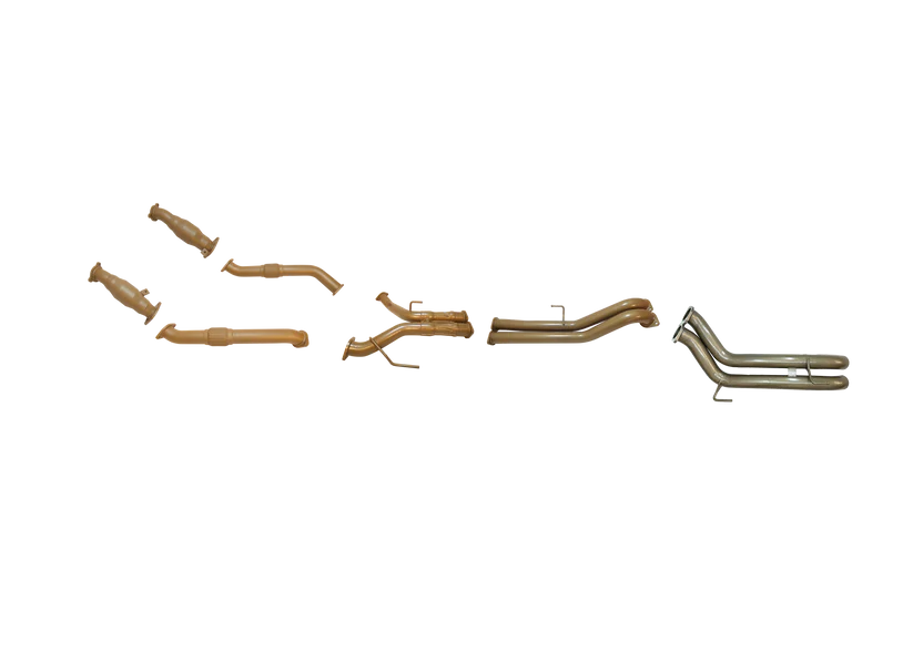 Pacemaker King Brown | Twin 3" Turbo Back Straight Pipe with Cats | Toyota LandCruiser 200 | KB12031-XCXX