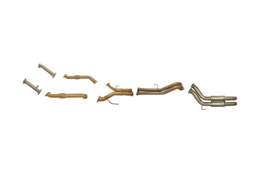 Pacemaker King Brown | Twin 3" Turbo Back Exhaust with Rear Resonator | Toyota LandCruiser 200 | KB12031-XXXR