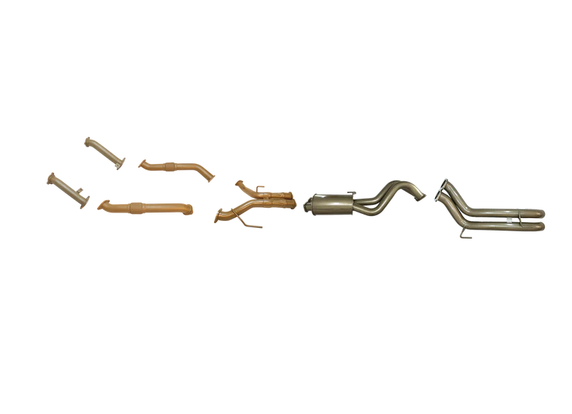 Pacemaker King Brown | Twin 3" Turbo Back Exhaust with Centre Muffler | Toyota LandCruiser 200 | KB12031-XXMX