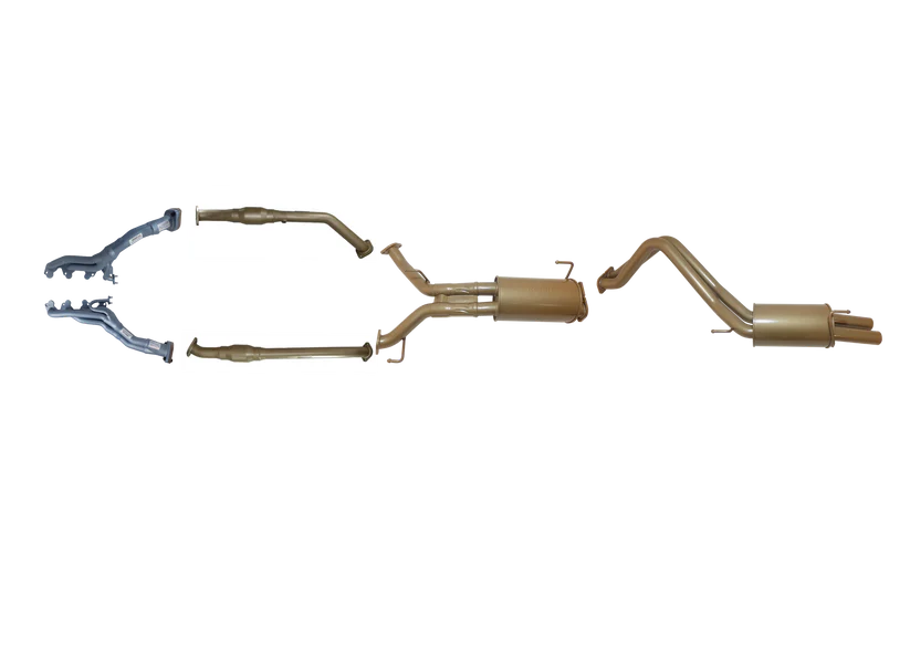 Pacemaker King Brown | Twin 2.5" Engine-Back Exhaust with Headers & Cats | Toyota LandCruiser 200 Series 4.7L V8 | KB12035-HCMR