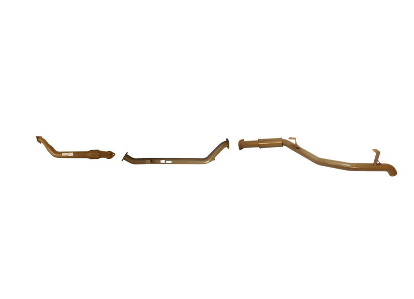 Pacemaker King Brown | Single 3" Turbo Back Exhaust with Rear Resonator | Toyota LandCruiser 79 Dual Cab 2012–08/2016 | KB12009-XXXR