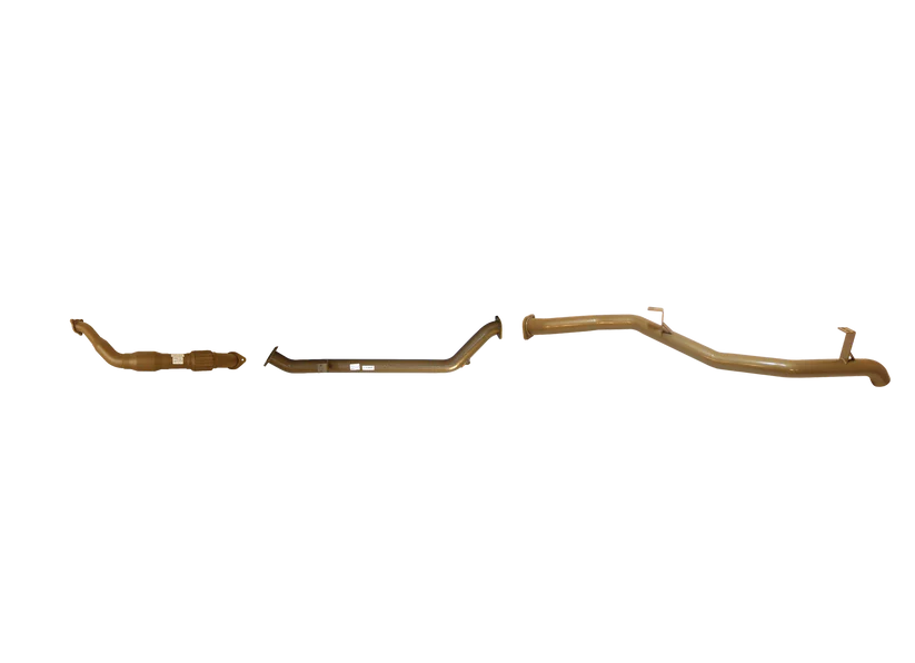 Pacemaker King Brown | Single 3" Turbo Back Straight Pipe with Cat | Toyota LandCruiser 79 Dual Cab 2012–08/2016 | KB12009-XCXX