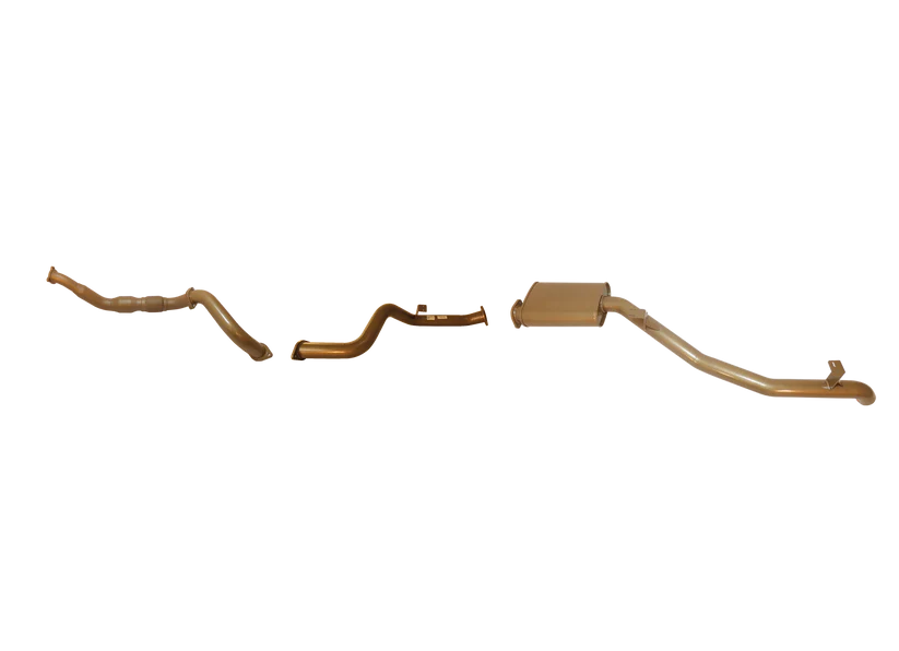 Pacemaker King Brown | Single 3" Turbo Back Exhaust with Cat & Muffler | Toyota LandCruiser 79 Series 4.5L V8 | KB12008-XCXM