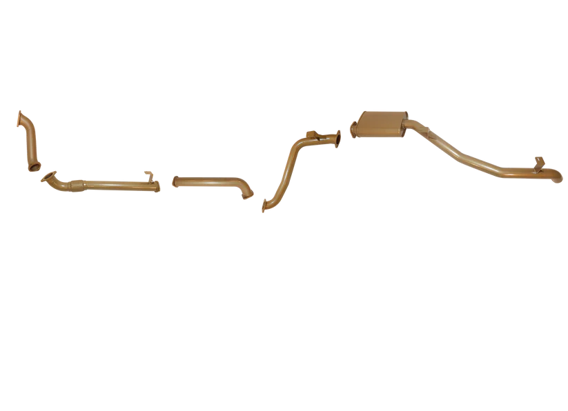 Pacemaker King Brown | Single 3" Turbo Back Exhaust with Muffler | Toyota LandCruiser 78 Troopy 1HD-FTE | KB12005-XXMX