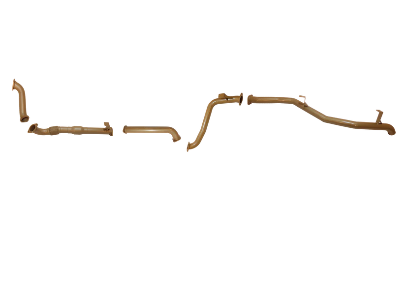 Pacemaker King Brown | Single 3" Turbo Back Straight Pipe with Cat | Toyota LandCruiser 78 Troopy 1HD-FTE | KB12005-XCXX