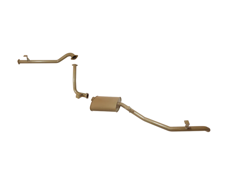 Pacemaker King Brown | Single 2.5" Exhaust System with Muffler | Toyota LandCruiser 75 Series Troopy 1HZ | KB12000-XMX