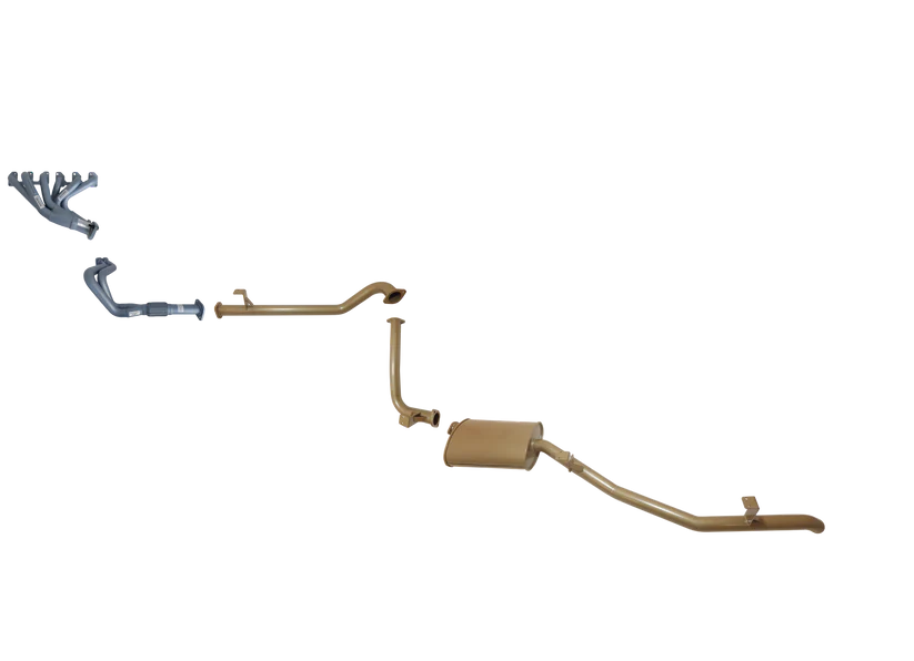 Pacemaker King Brown | 2.5" Exhaust & Headers Kit | Toyota Landcruiser 75 Series Troopy 4.2L Diesel | KB12000-HMX