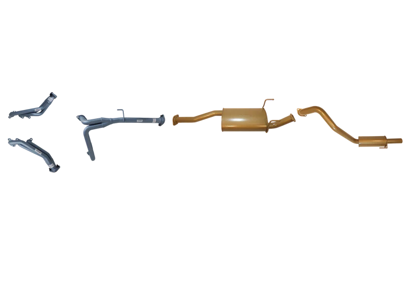Pacemaker King Brown | 2.5" Exhaust & Headers Kit | Toyota Prado 95 Series 3.4L V6 Petrol 1996-2003 | KB12205-HXMR