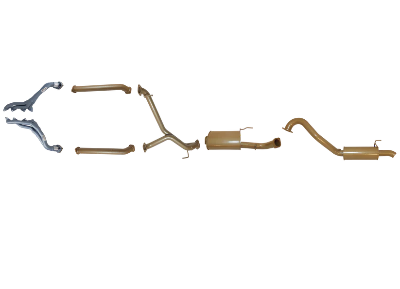 Pacemaker King Brown | Single 3" Exhaust Kit With CAT Delete Pipes & Headers | Toyota Landcruiser 100 Series 4.7L V8 Petrol 1998–2008 | KB12028-HXMR