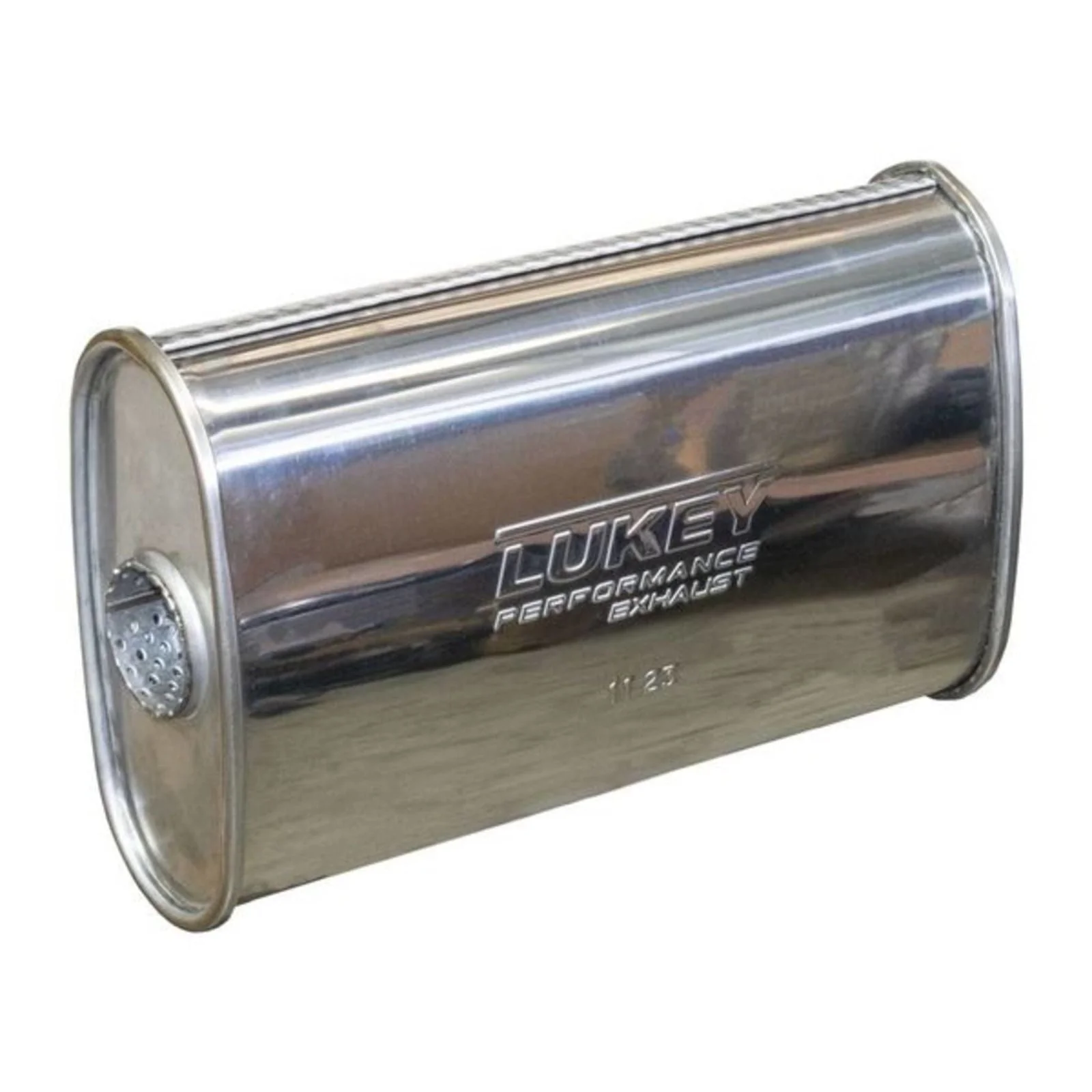 LUKEY | 2.25" 8x4 Oval Megaflow Performance Muffler | 430 Stainless | J627MN-430L