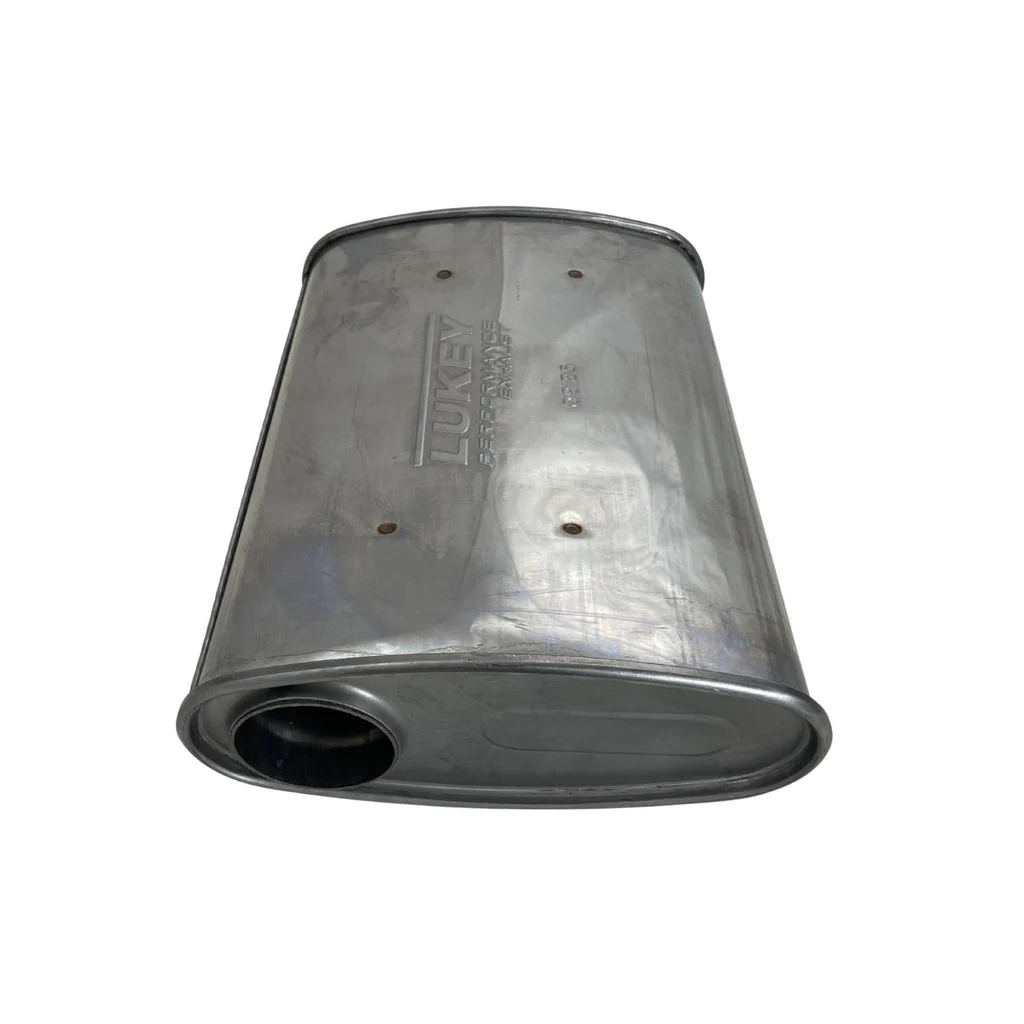 LUKEY | 2.5" 10x4 Oval Super Turbo Triple Flow Muffler | 430 Stainless | F727GPN-430L - Image 4