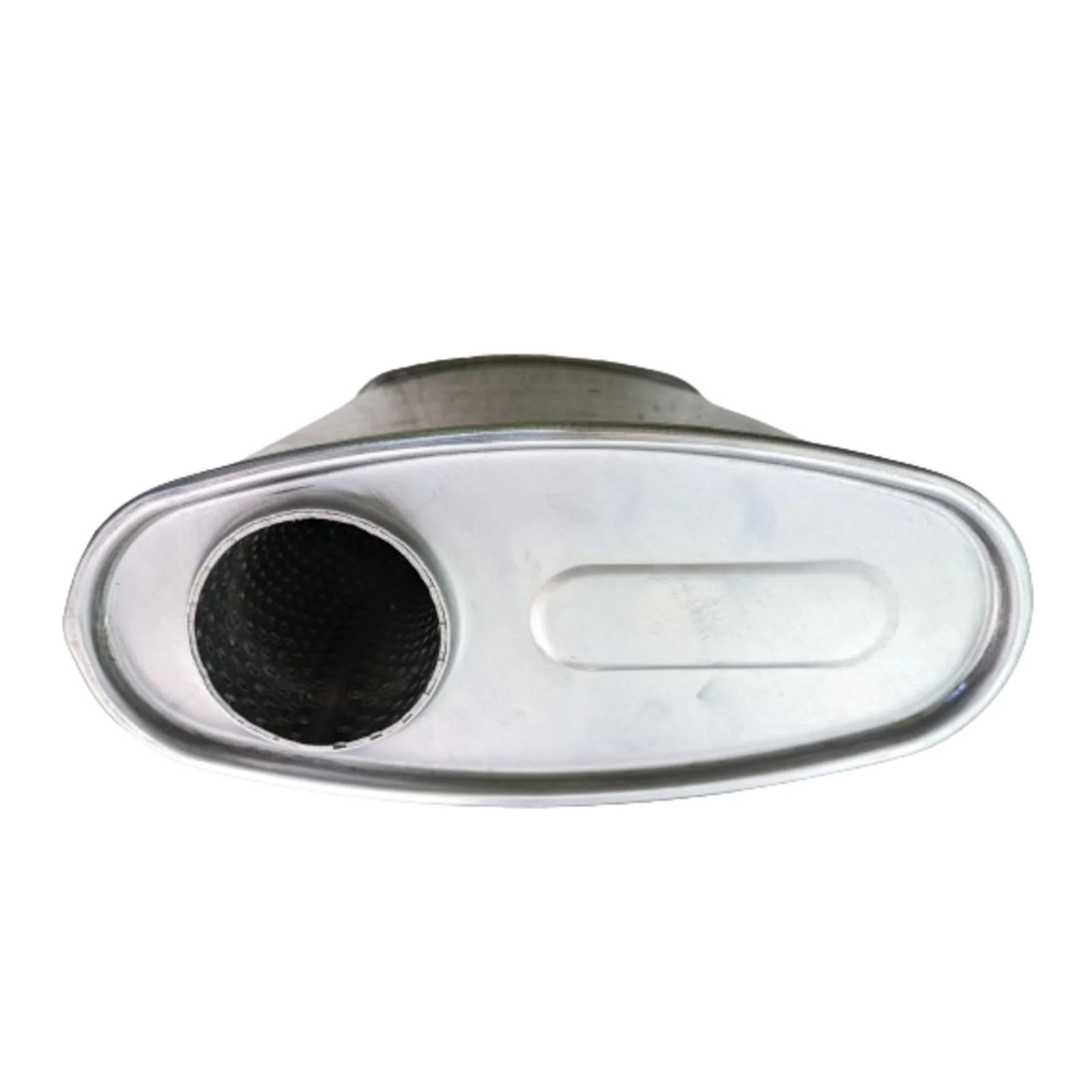 LUKEY | 2.5" 10x4 Oval Performance Muffler | 430 Stainless Steel | F735MN-430L - Image 2