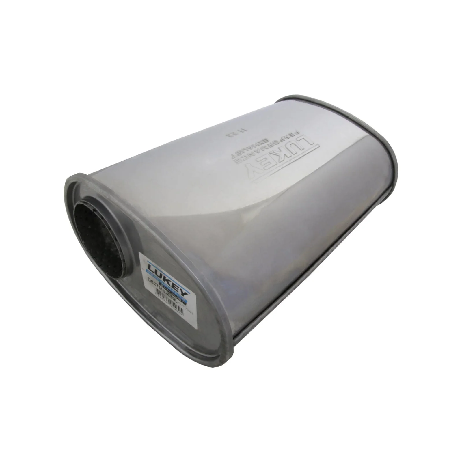 LUKEY | 3" 9x5 Oval Megaflow Performance Muffler | 430 Stainless Steel | D827MN-430L - Image 2