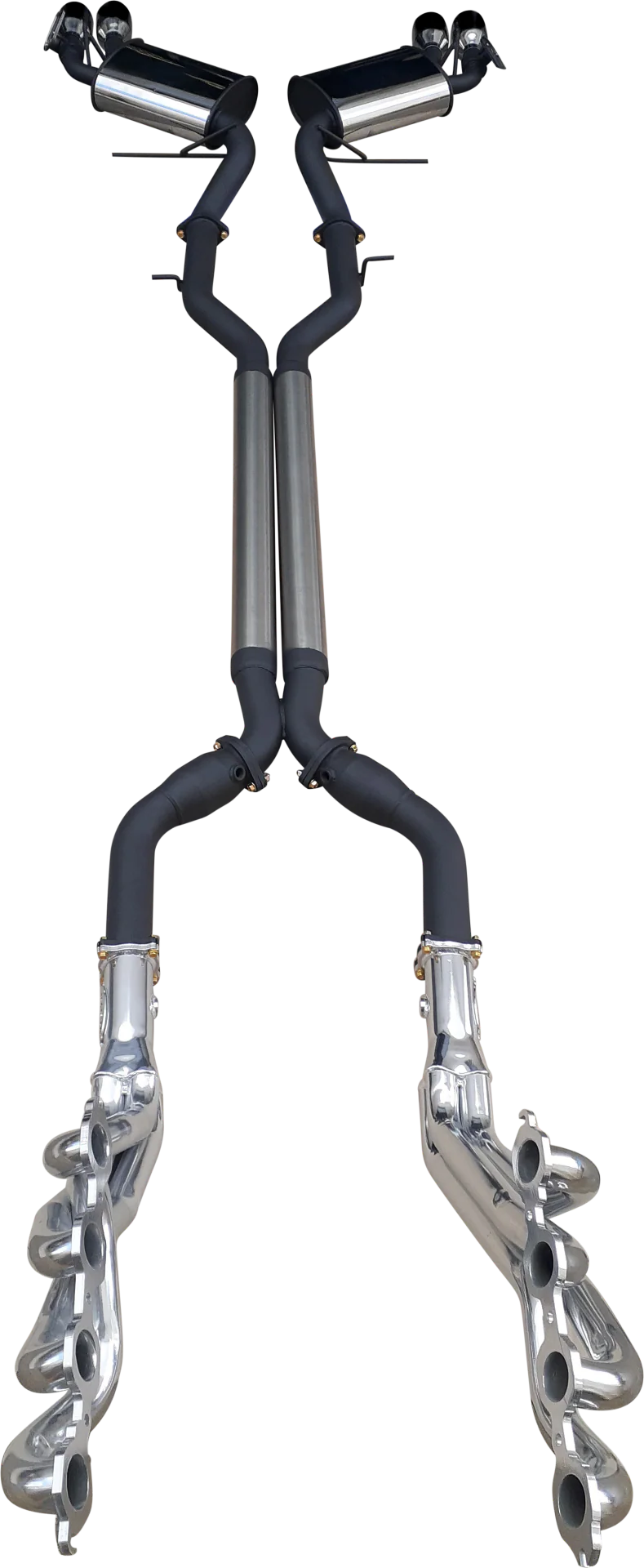 Manta | Twin 3" Full Exhaust System with 1 7/8" Coated Extractors Valves & 4" Tips | Chevrolet Camaro 6th Gen 6.2L V8 Coupe 2016–2022 - Image 11