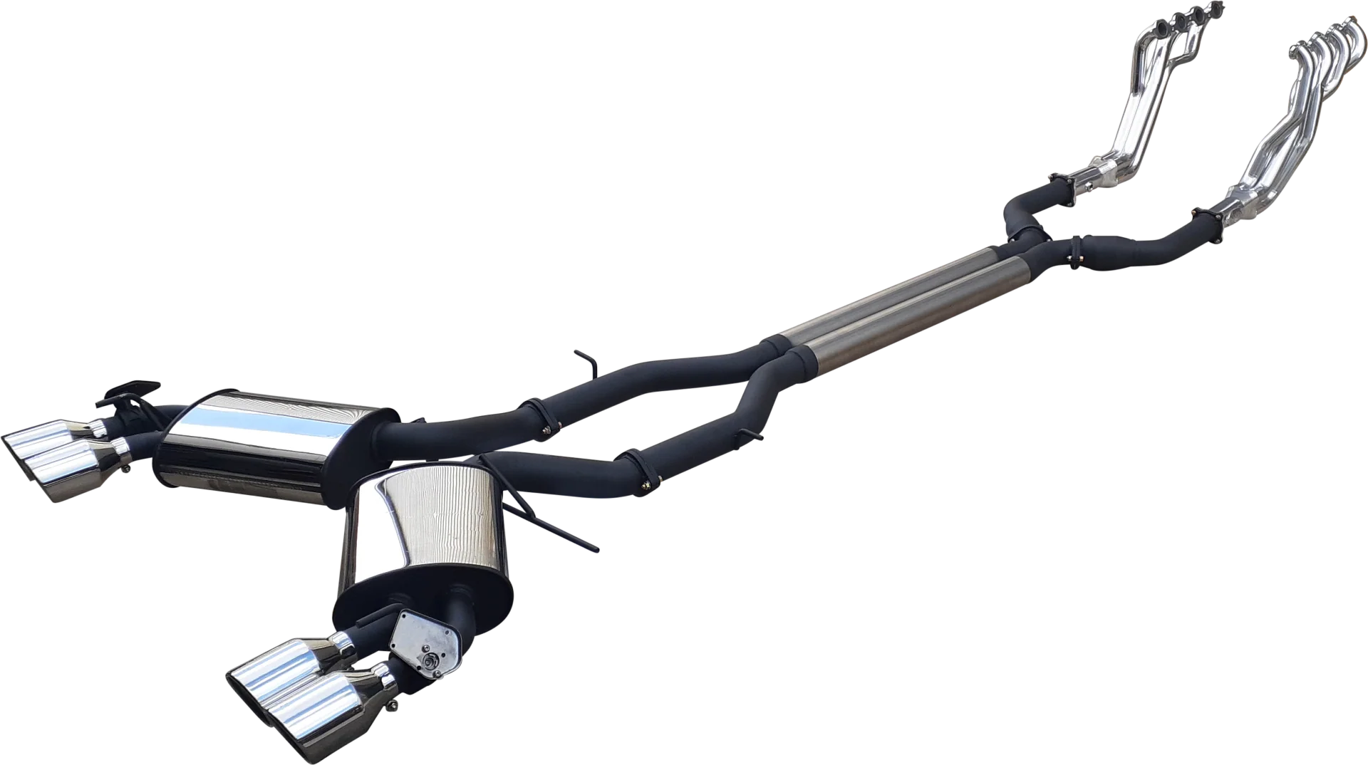 Manta | Twin 3" Full Exhaust System with 1 7/8" Coated Extractors Valves & 4" Tips | Chevrolet Camaro 6th Gen 6.2L V8 Coupe 2016–2022 - Image 15